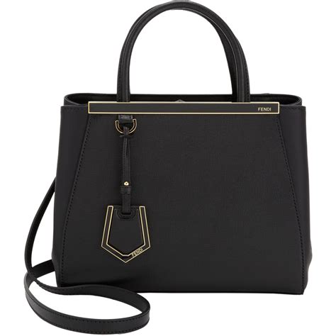 fendi 2jours black tote|fendi 2jours handbag.